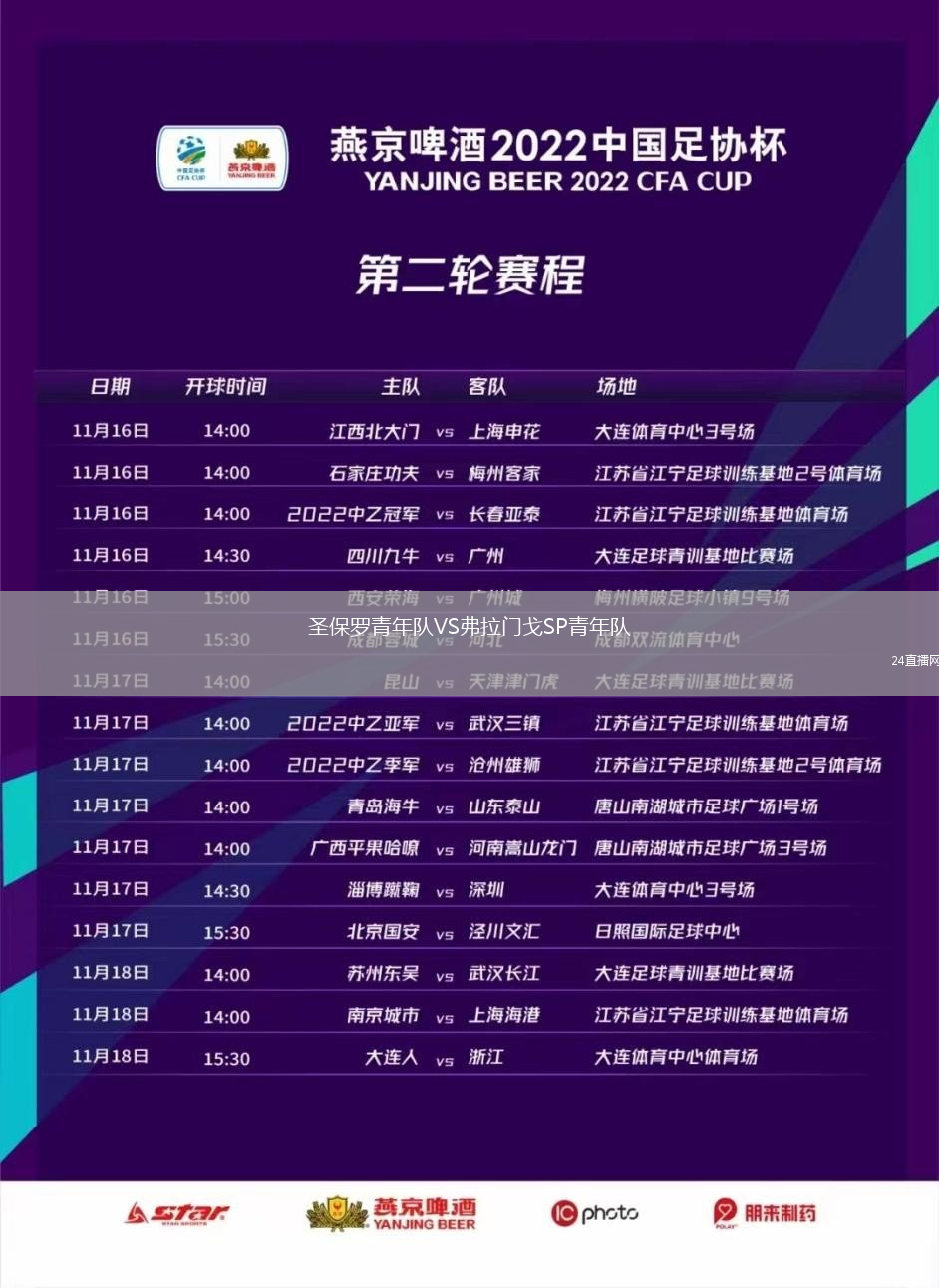圣保羅青年隊(duì)VS弗拉門(mén)戈SP青年隊(duì)